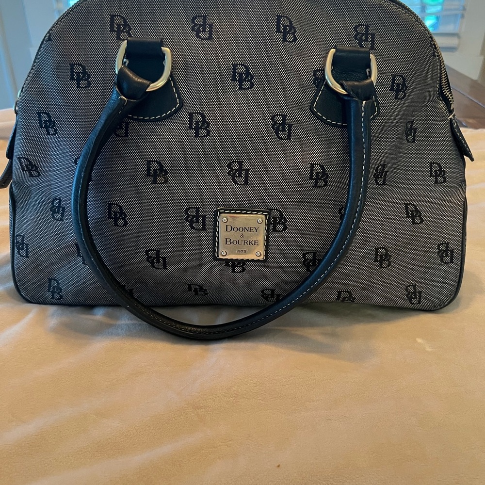 Dooney & Bourke Black and Gray Satchel